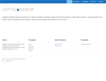 Tablet Screenshot of heptagonmedia.com